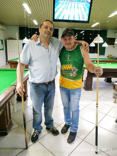 Claudio AFMM, garante o vice campeonato de sinuca do Jogos Interclubes da Acirema