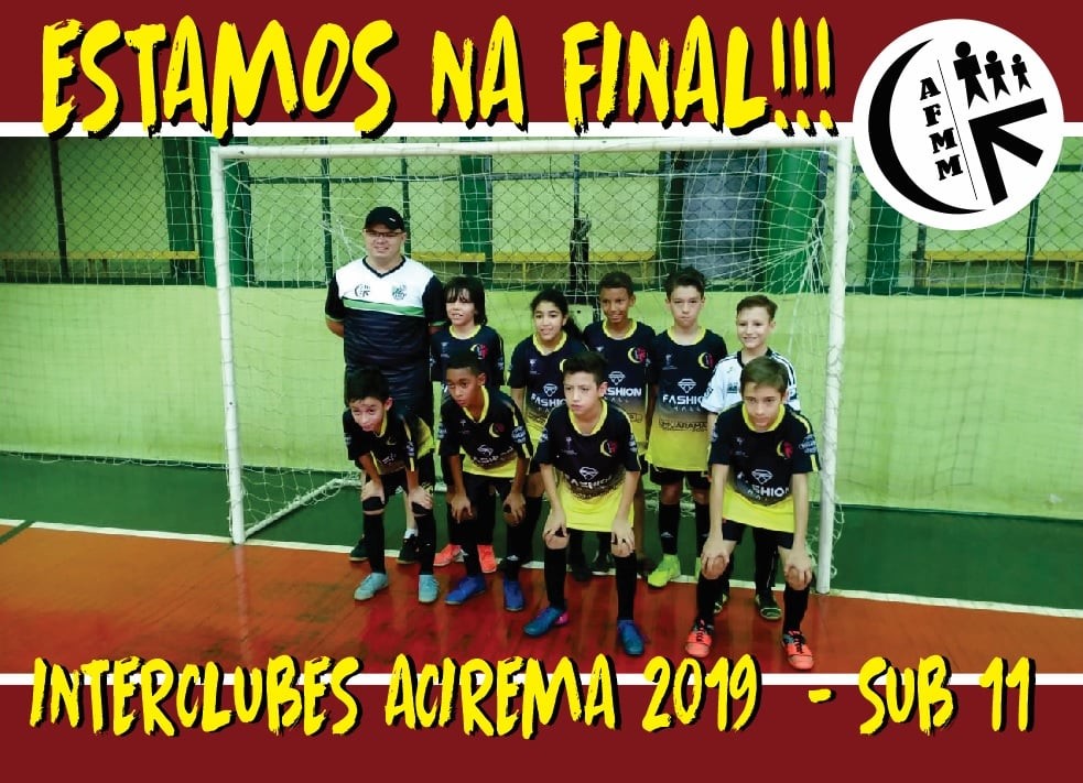 Sub-11 de Futsal da AFMM tem 100% de aproveitamento neste final de semana pelo Jogos Interclubes 2019