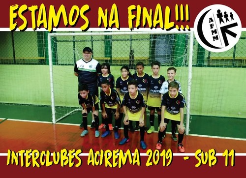 Sub-11 de Futsal da AFMM tem 100% de aproveitamento neste final de semana pelo Jogos Interclubes 2019