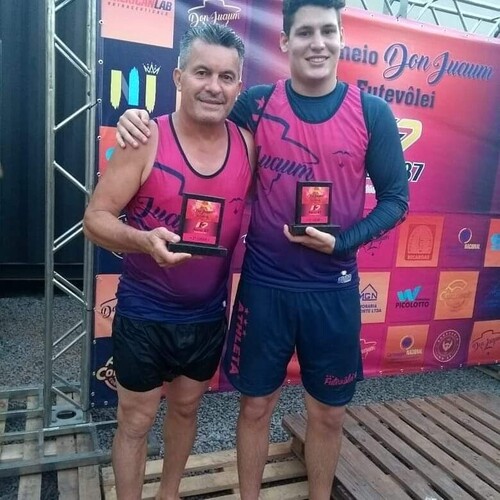 Paulo Piga e Z� Marasca representam e garantem t�tulo no Futev�lei para AFMM
