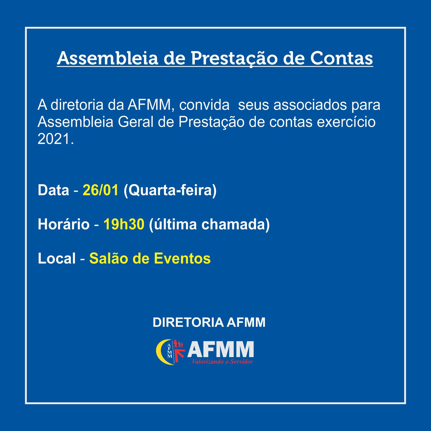 Convoca��o aos Associados