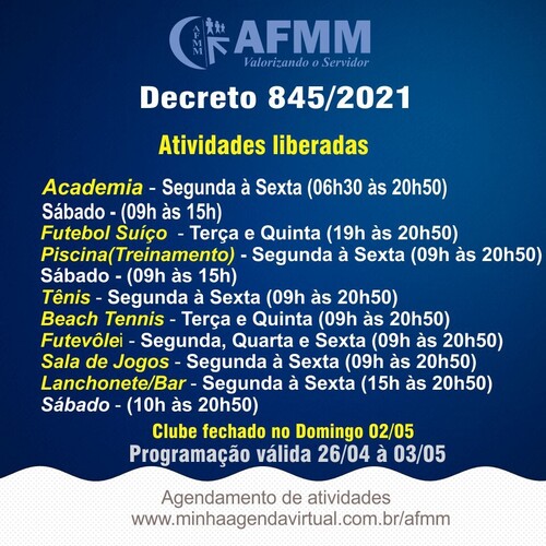 Atividades Liberadas