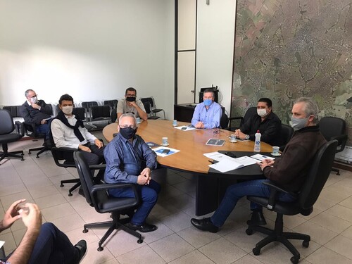 Presidente da Acirema e AFMM Marcelo Mazar�o reuniu com prefeito e presidentes dos clubes sociais de Maring�