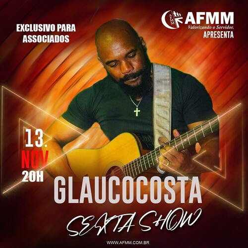 Glauco Costa nesta sexta na Lanchonete AFMM