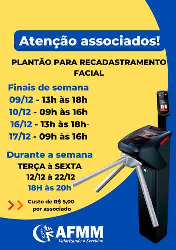 Plant�o de recadastramento facial