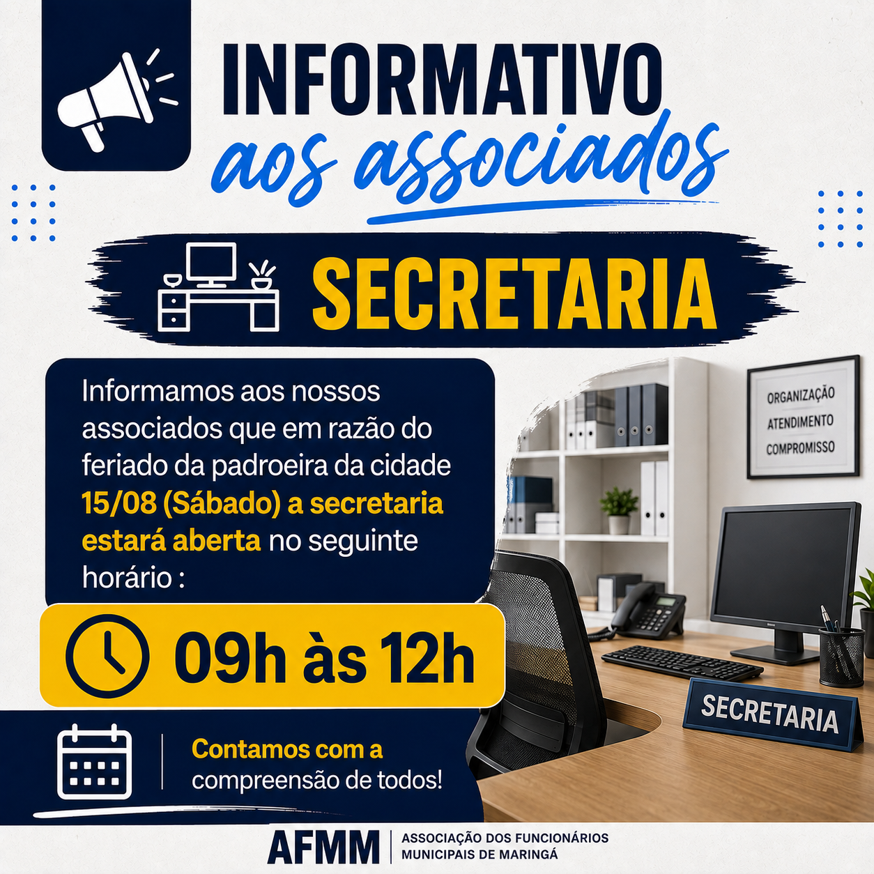 Atendimento da secretaria