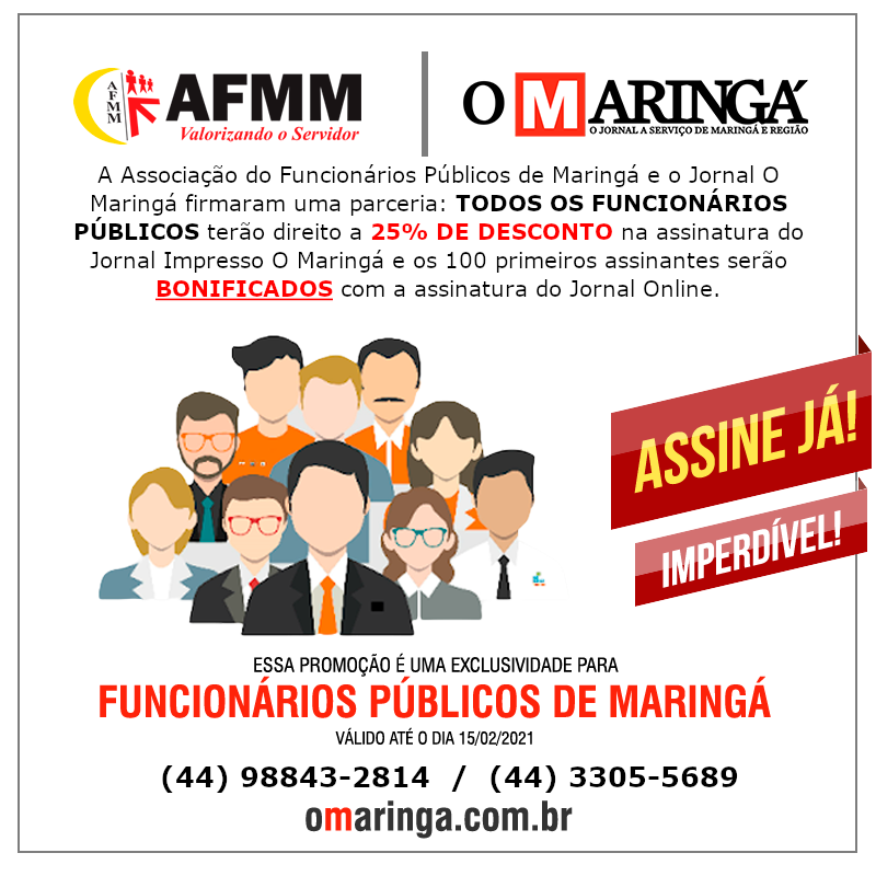 AFMM e Jornal O MARING� realizam parceria com benef�cios para os servidores Municipais