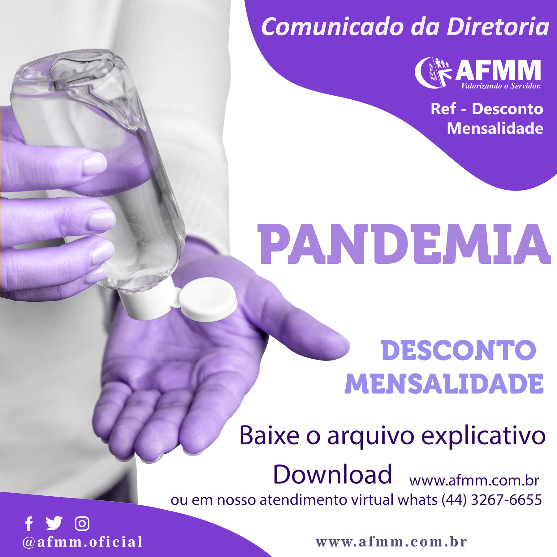 Desconto de mensalidade