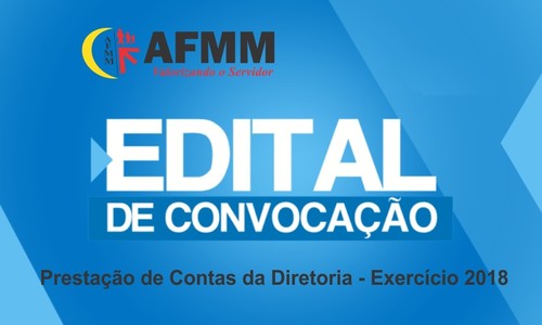 Edital de Convoca��o - Presta��o de Contas 2018
