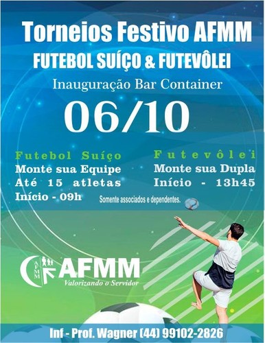 Torneios - Futebol Su��o e Fut�volei