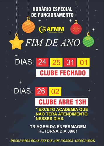 Hor�rio Especial de Fim de Ano