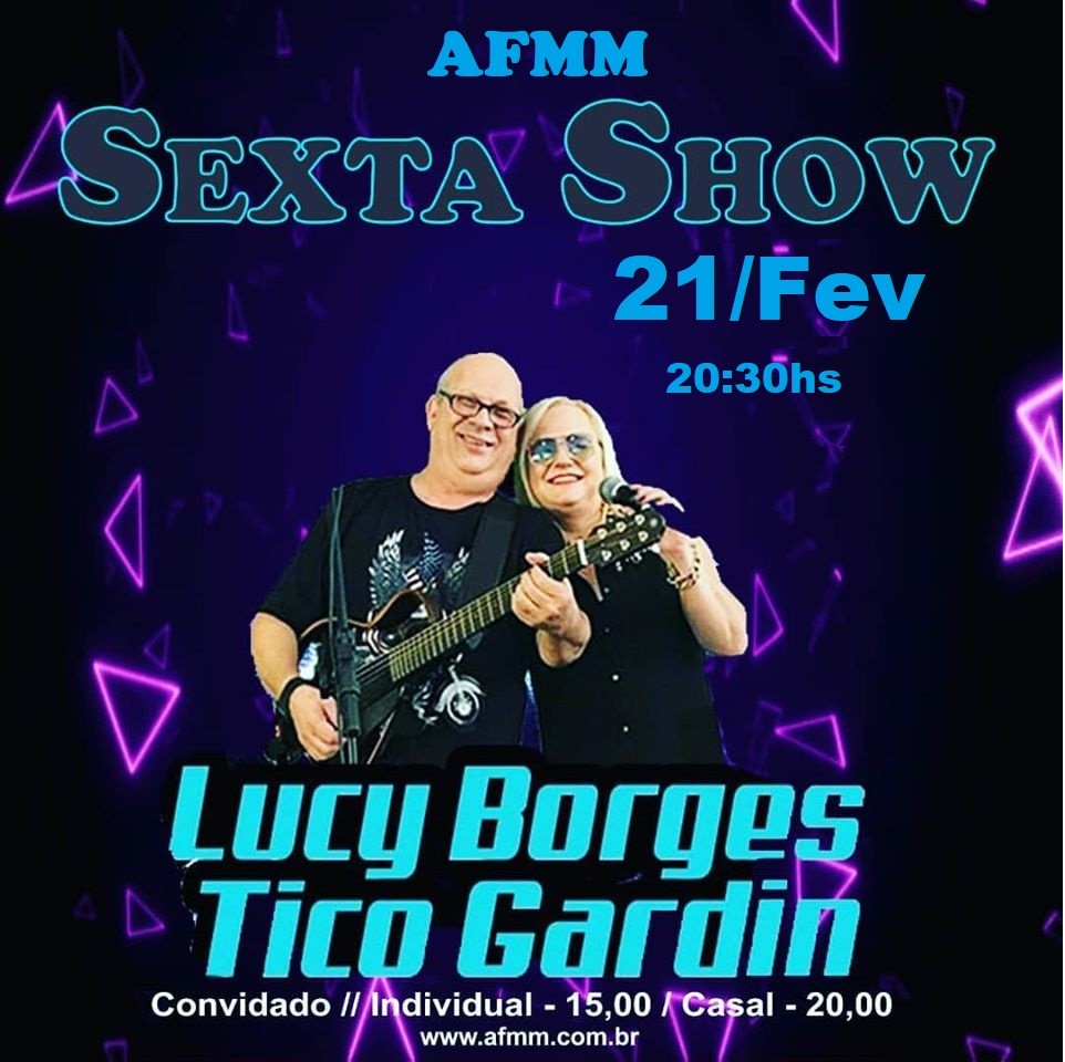 Lucy Borges e Tico Gardim na Lanchonete da AFMM