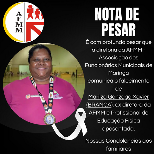 Nota de Falecimento: Marilza Gonzaga Xavier