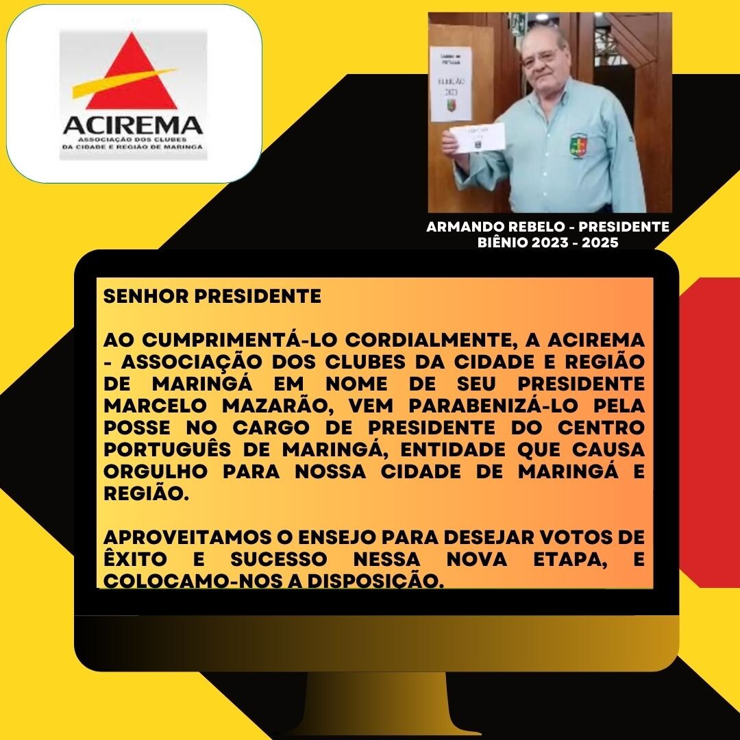 Armando Rebelo � eleito novo presidente do Centro Portugu�s