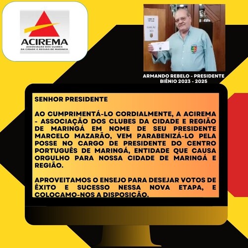 Armando Rebelo � eleito novo presidente do Centro Portugu�s