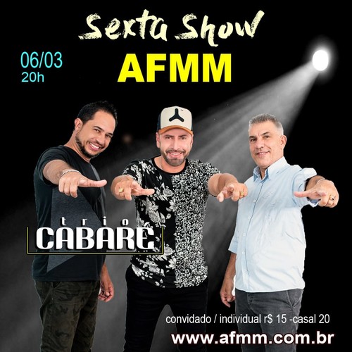 Trio Cabar� faz show ao vivo na Lanchonete da AFMM